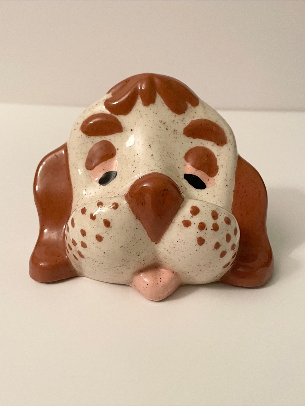 Vintage 1985 Ceramic Dog Eyeglass Holder Stand Novelty Poem - Picture 12 of 12